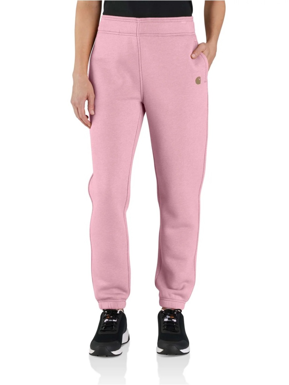 Carhartt Woman’s Relaxed Fit Pink Fleece Joggers Sweatpants Small 4-6